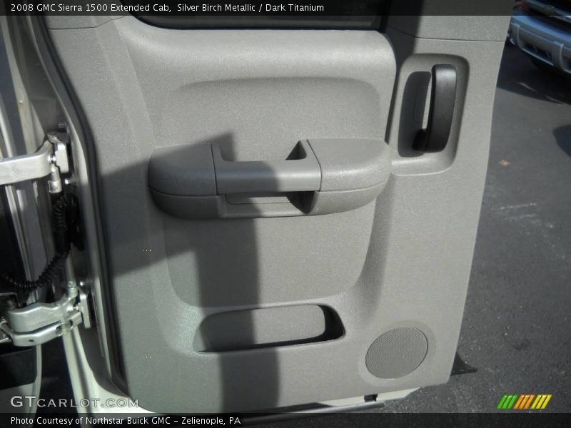 Silver Birch Metallic / Dark Titanium 2008 GMC Sierra 1500 Extended Cab