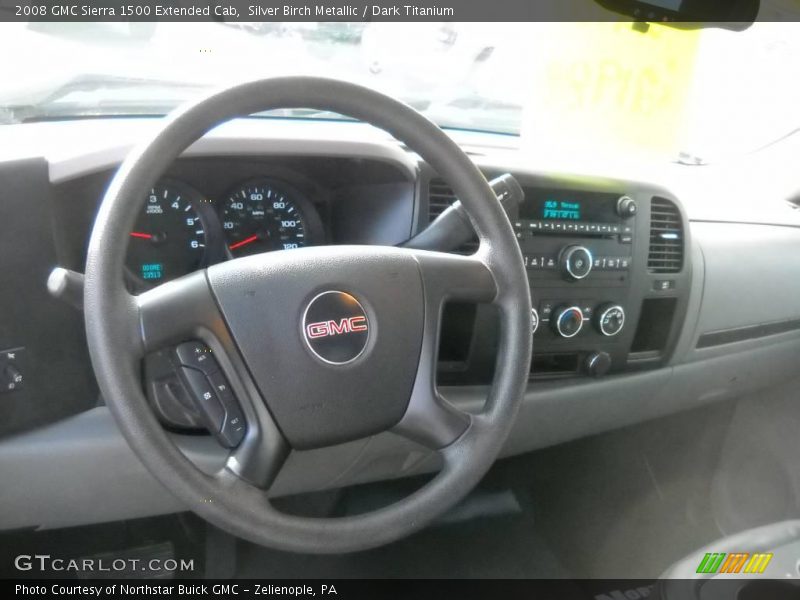 Silver Birch Metallic / Dark Titanium 2008 GMC Sierra 1500 Extended Cab