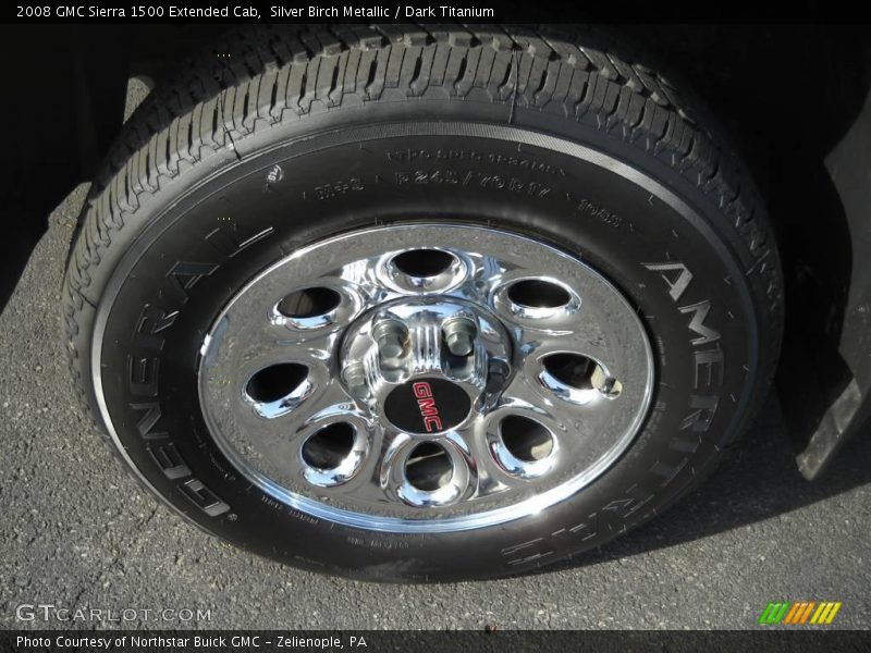 Silver Birch Metallic / Dark Titanium 2008 GMC Sierra 1500 Extended Cab