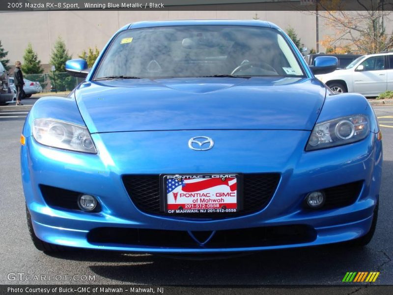 Winning Blue Metallic / Black 2005 Mazda RX-8 Sport