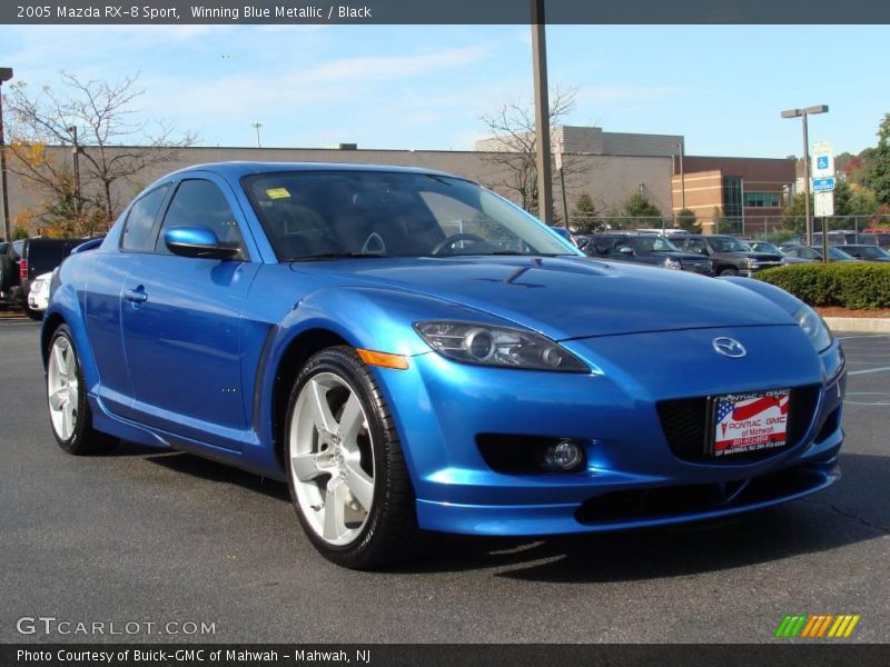 Winning Blue Metallic / Black 2005 Mazda RX-8 Sport
