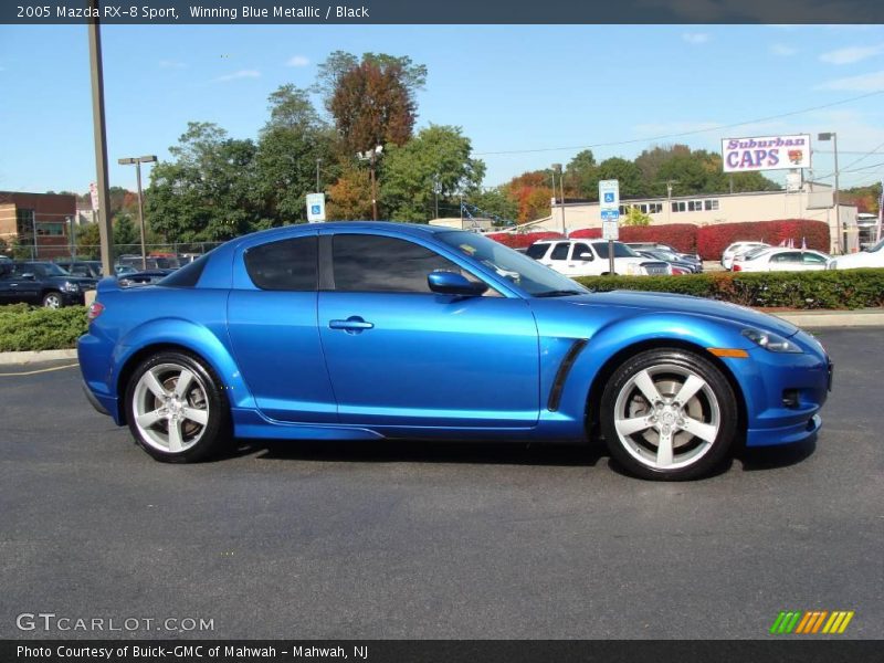 Winning Blue Metallic / Black 2005 Mazda RX-8 Sport