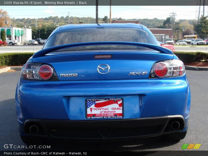 Winning Blue Metallic / Black 2005 Mazda RX-8 Sport
