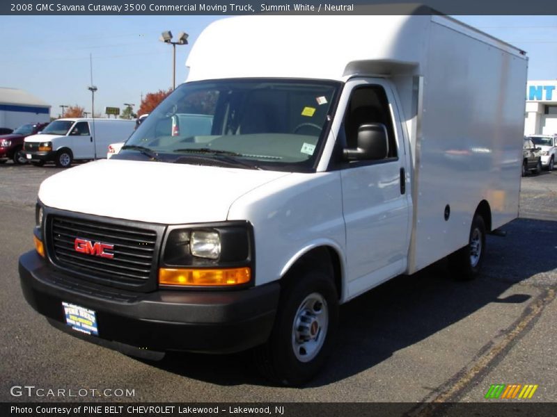 Summit White / Neutral 2008 GMC Savana Cutaway 3500 Commercial Moving Truck