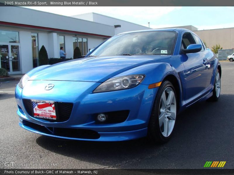 Winning Blue Metallic / Black 2005 Mazda RX-8 Sport