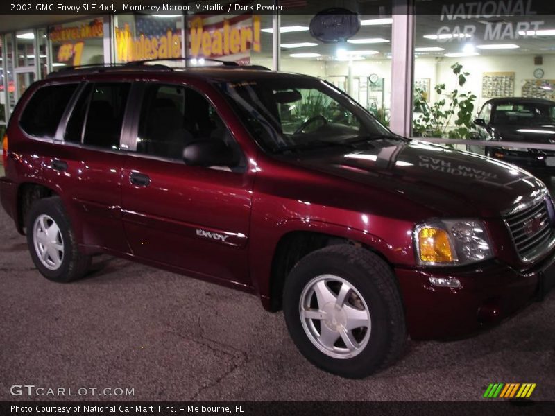 Monterey Maroon Metallic / Dark Pewter 2002 GMC Envoy SLE 4x4