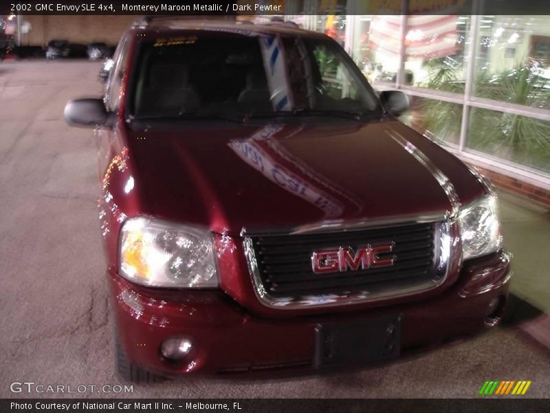 Monterey Maroon Metallic / Dark Pewter 2002 GMC Envoy SLE 4x4