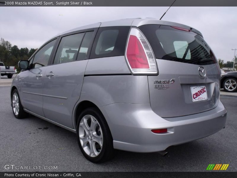 Sunlight Silver / Black 2008 Mazda MAZDA5 Sport