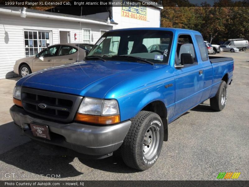 Bright Atlantic Blue Metallic / Medium Graphite 1999 Ford Ranger XL Extended Cab