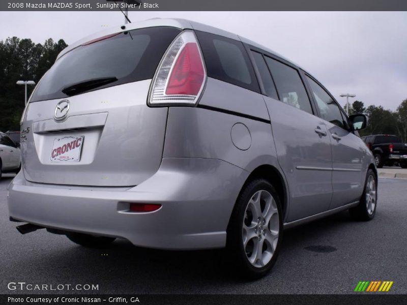 Sunlight Silver / Black 2008 Mazda MAZDA5 Sport