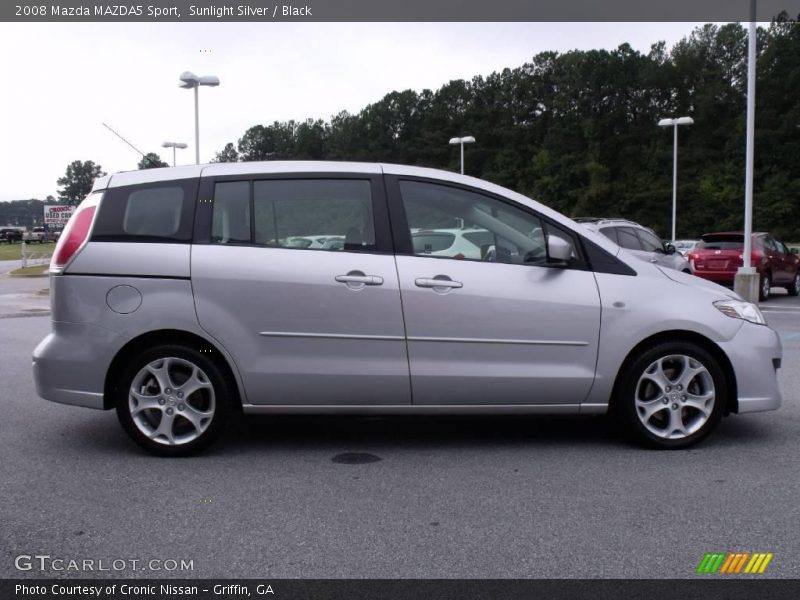 Sunlight Silver / Black 2008 Mazda MAZDA5 Sport