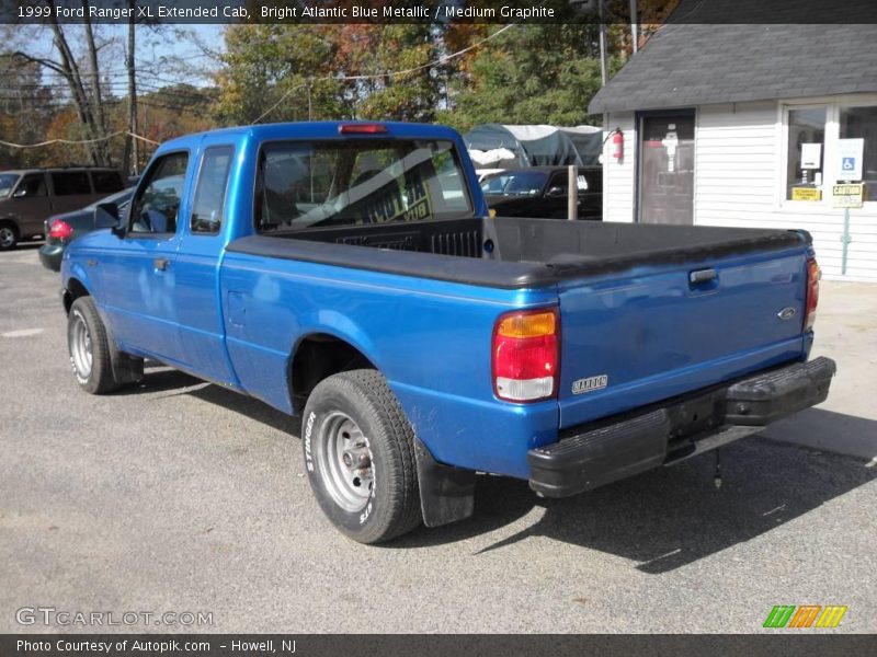 Bright Atlantic Blue Metallic / Medium Graphite 1999 Ford Ranger XL Extended Cab