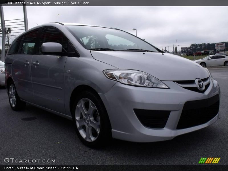 Sunlight Silver / Black 2008 Mazda MAZDA5 Sport