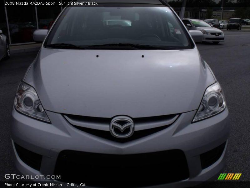 Sunlight Silver / Black 2008 Mazda MAZDA5 Sport
