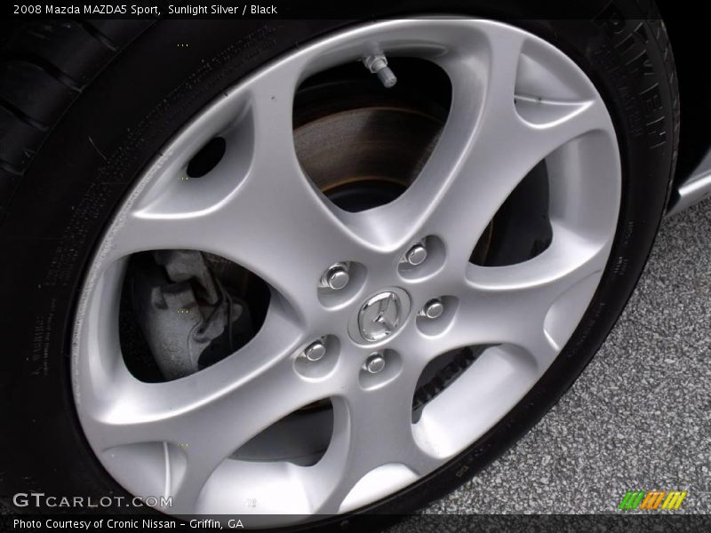 Sunlight Silver / Black 2008 Mazda MAZDA5 Sport