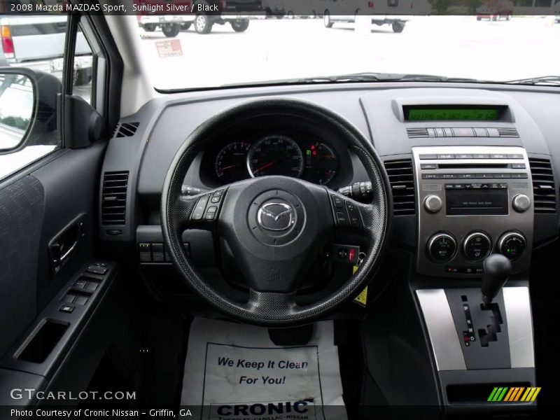 Sunlight Silver / Black 2008 Mazda MAZDA5 Sport