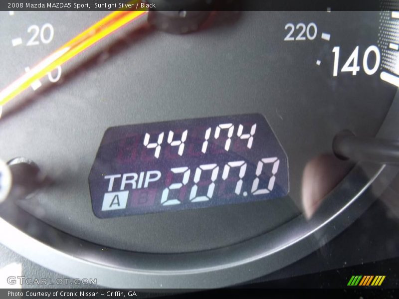 Sunlight Silver / Black 2008 Mazda MAZDA5 Sport