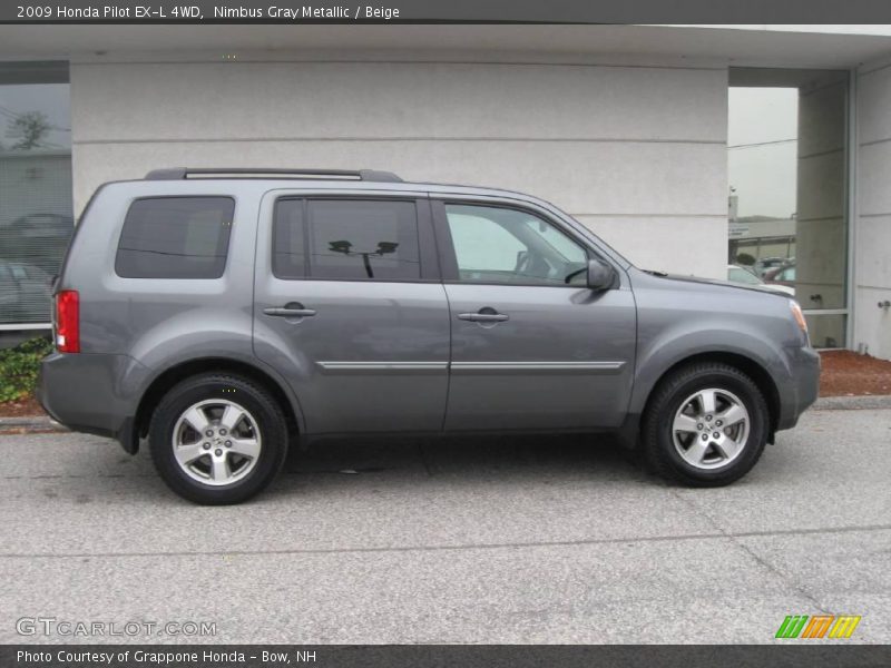 Nimbus Gray Metallic / Beige 2009 Honda Pilot EX-L 4WD