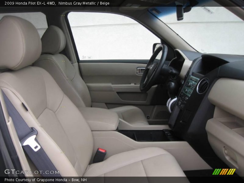 Nimbus Gray Metallic / Beige 2009 Honda Pilot EX-L 4WD