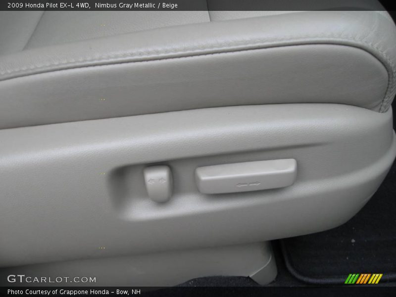 Nimbus Gray Metallic / Beige 2009 Honda Pilot EX-L 4WD
