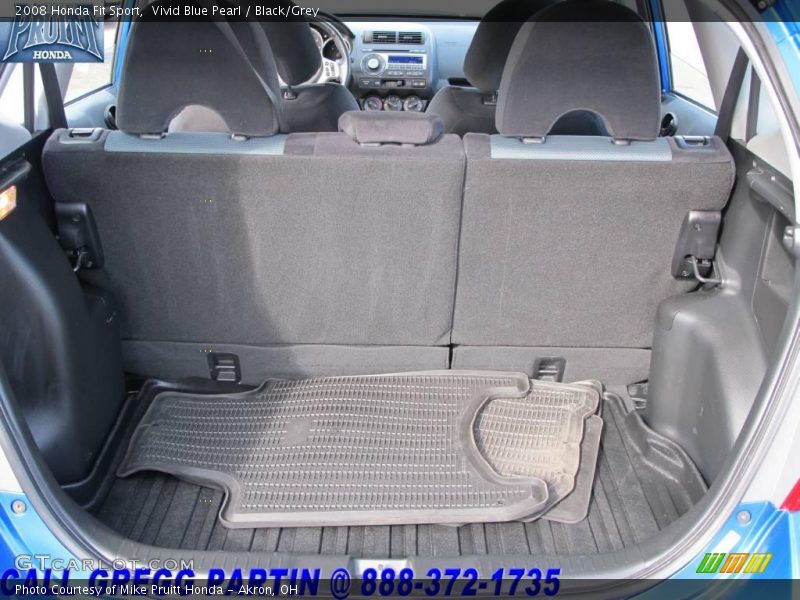 Vivid Blue Pearl / Black/Grey 2008 Honda Fit Sport
