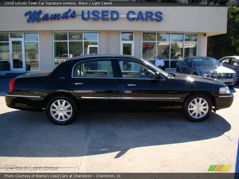 Black / Light Camel 2008 Lincoln Town Car Signature Limited