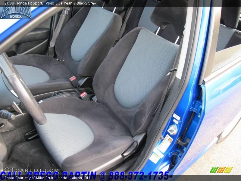 Vivid Blue Pearl / Black/Grey 2008 Honda Fit Sport