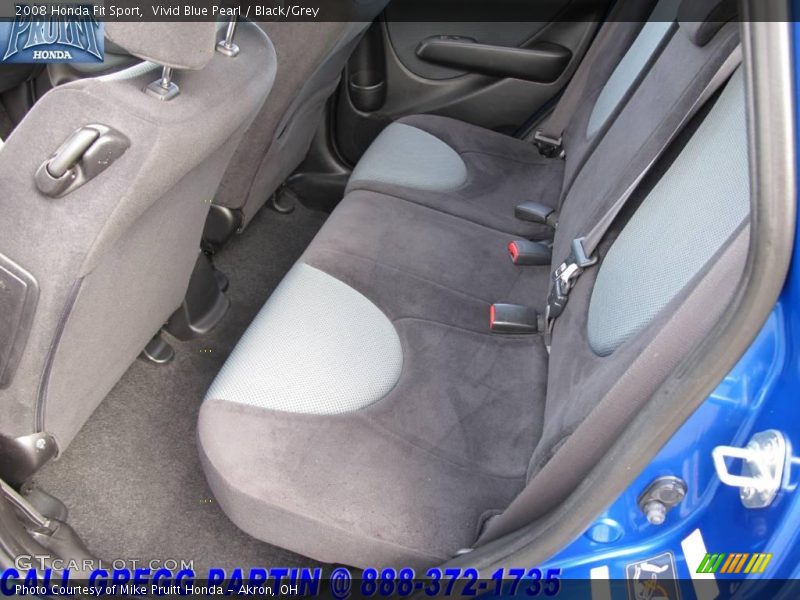 Vivid Blue Pearl / Black/Grey 2008 Honda Fit Sport