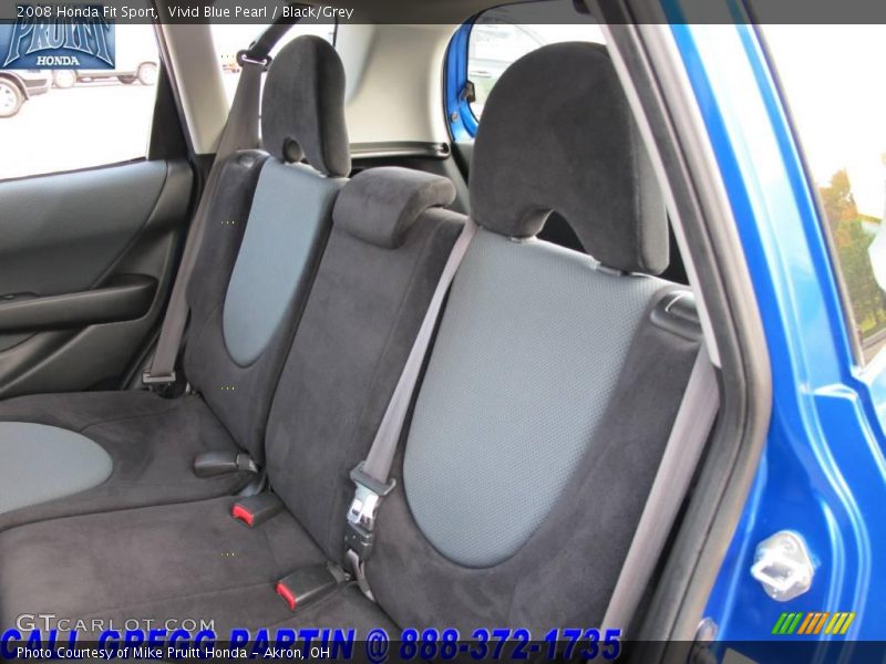 Vivid Blue Pearl / Black/Grey 2008 Honda Fit Sport