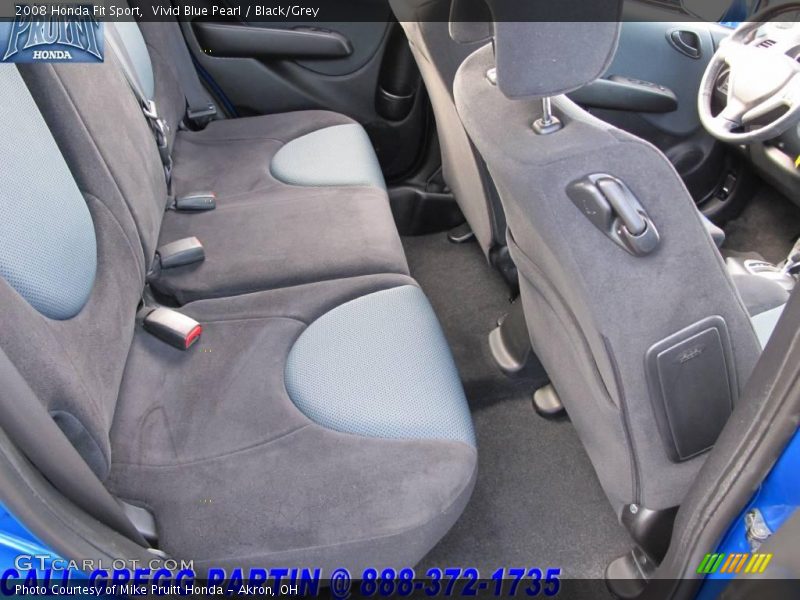 Vivid Blue Pearl / Black/Grey 2008 Honda Fit Sport