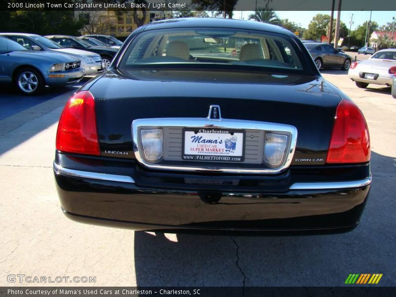 Black / Light Camel 2008 Lincoln Town Car Signature Limited