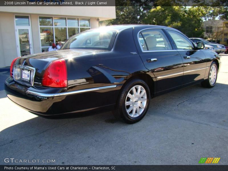 Black / Light Camel 2008 Lincoln Town Car Signature Limited