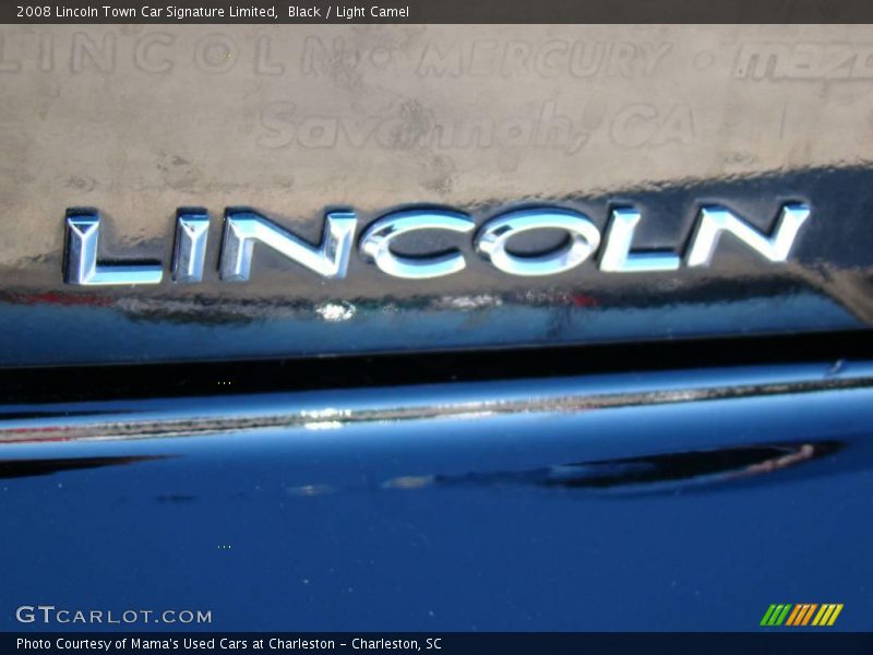 Black / Light Camel 2008 Lincoln Town Car Signature Limited