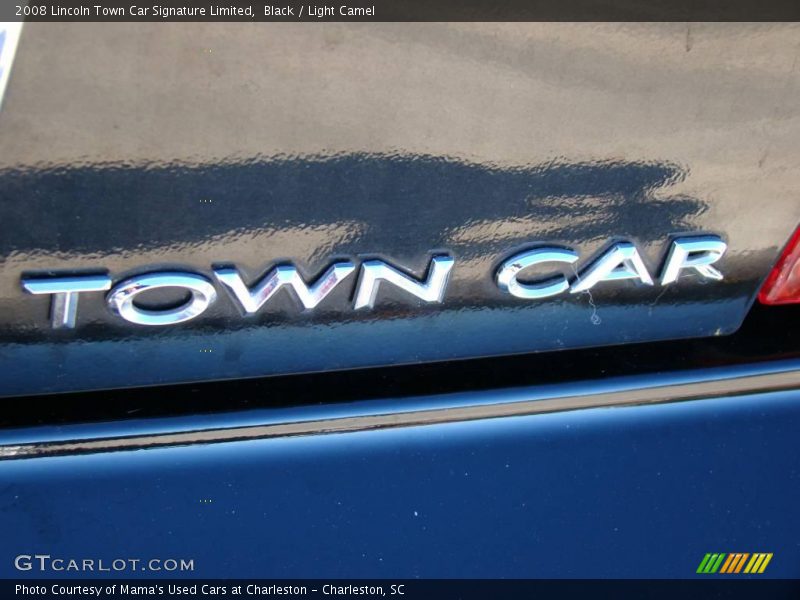 Black / Light Camel 2008 Lincoln Town Car Signature Limited