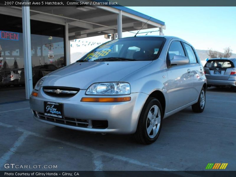 Cosmic Silver / Charcoal Black 2007 Chevrolet Aveo 5 Hatchback