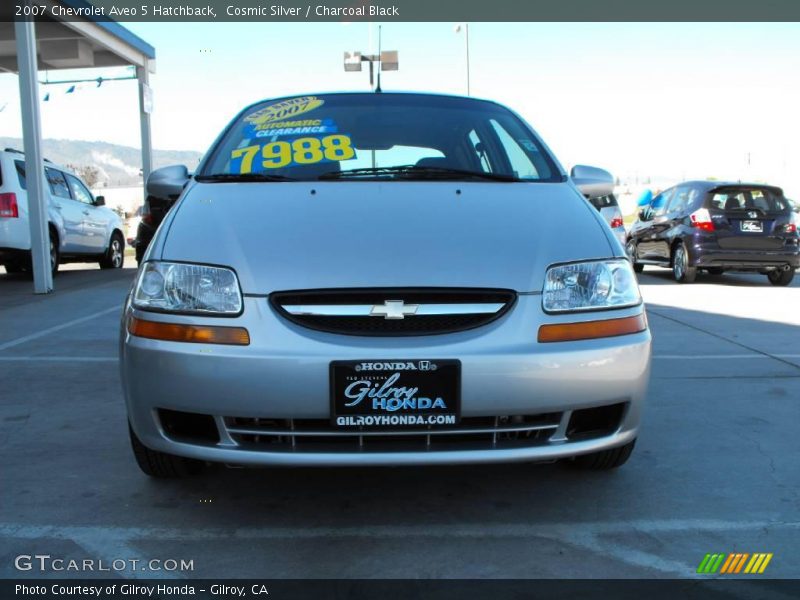 Cosmic Silver / Charcoal Black 2007 Chevrolet Aveo 5 Hatchback