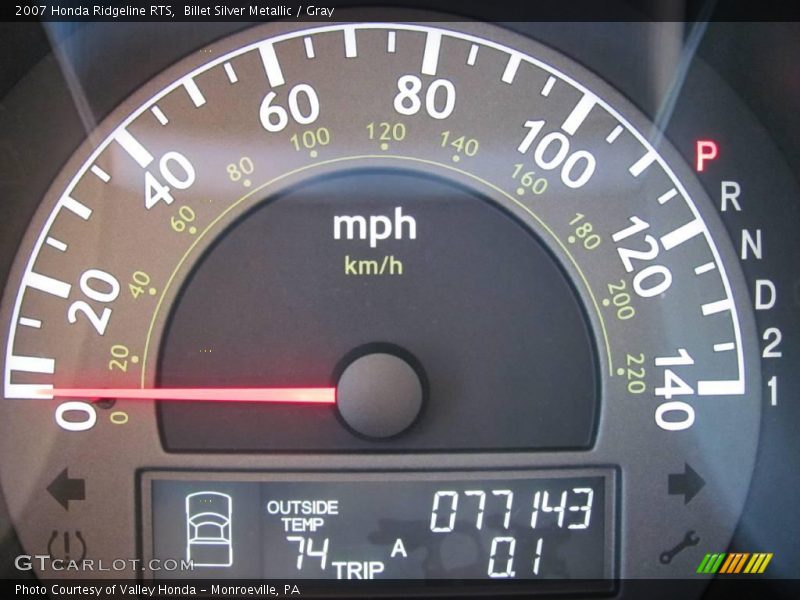 Billet Silver Metallic / Gray 2007 Honda Ridgeline RTS