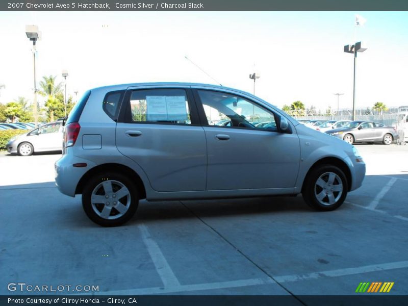Cosmic Silver / Charcoal Black 2007 Chevrolet Aveo 5 Hatchback