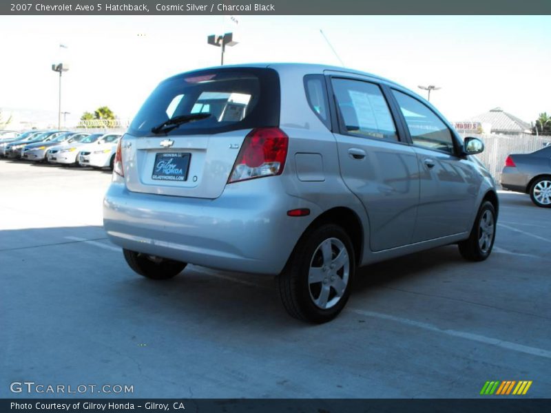 Cosmic Silver / Charcoal Black 2007 Chevrolet Aveo 5 Hatchback