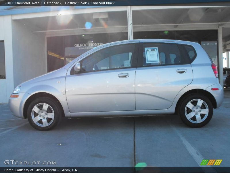Cosmic Silver / Charcoal Black 2007 Chevrolet Aveo 5 Hatchback