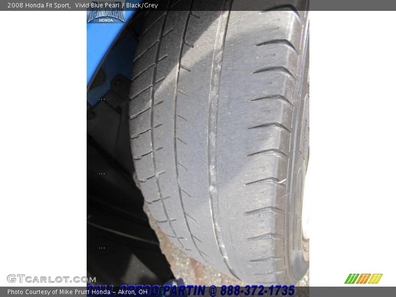 Vivid Blue Pearl / Black/Grey 2008 Honda Fit Sport