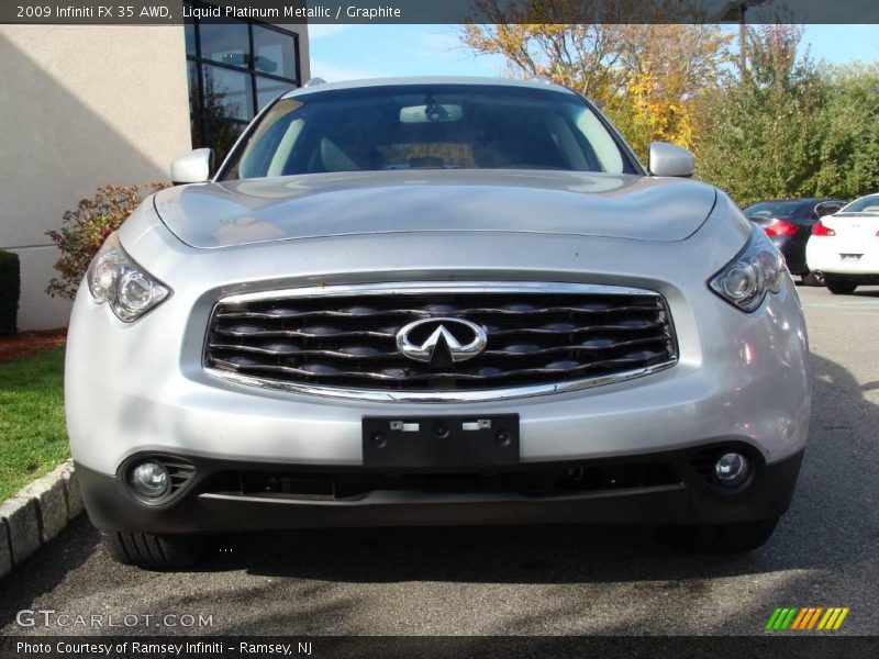 Liquid Platinum Metallic / Graphite 2009 Infiniti FX 35 AWD