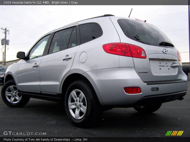 Bright Silver / Gray 2009 Hyundai Santa Fe GLS 4WD