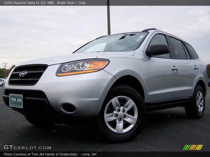 Bright Silver / Gray 2009 Hyundai Santa Fe GLS 4WD