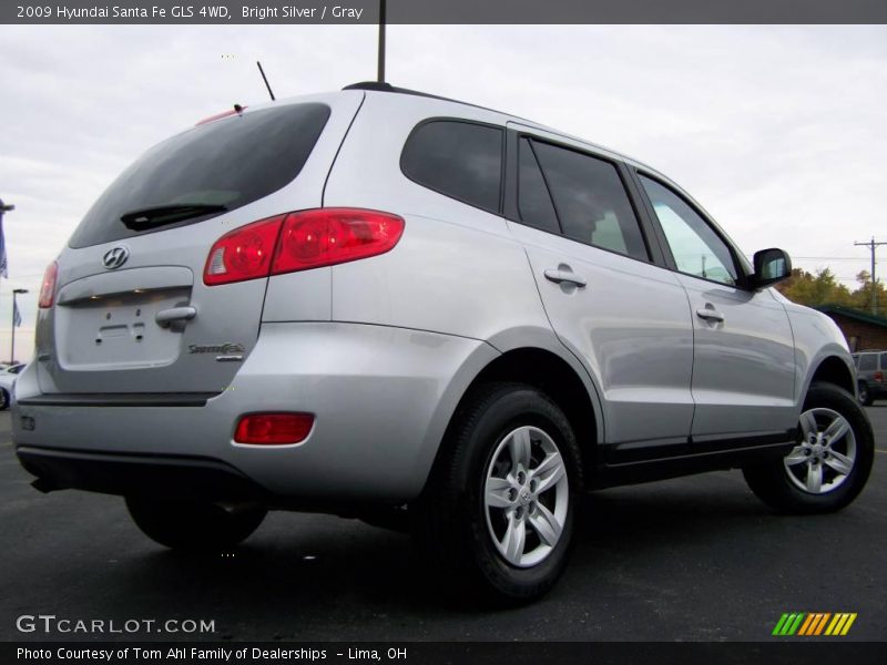 Bright Silver / Gray 2009 Hyundai Santa Fe GLS 4WD