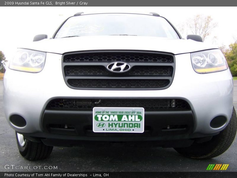 Bright Silver / Gray 2009 Hyundai Santa Fe GLS