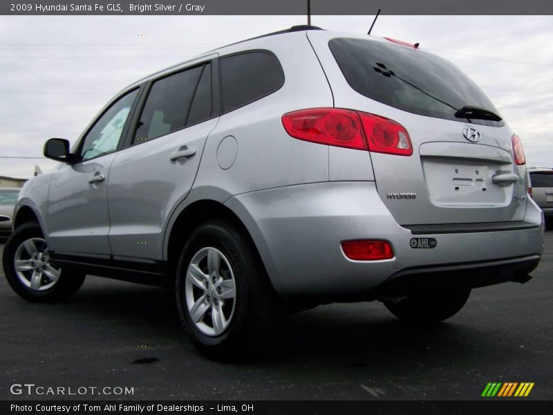 Bright Silver / Gray 2009 Hyundai Santa Fe GLS