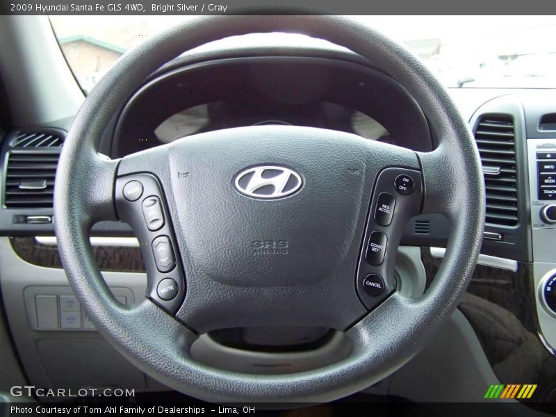 Bright Silver / Gray 2009 Hyundai Santa Fe GLS 4WD