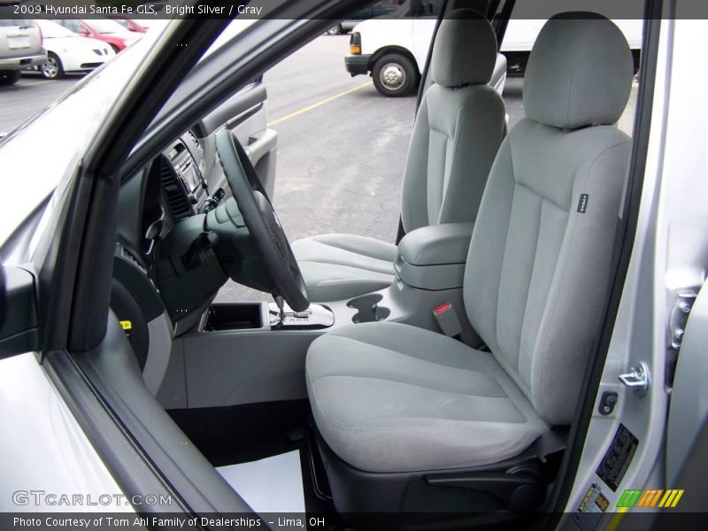 Bright Silver / Gray 2009 Hyundai Santa Fe GLS