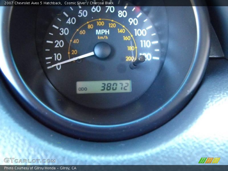 Cosmic Silver / Charcoal Black 2007 Chevrolet Aveo 5 Hatchback